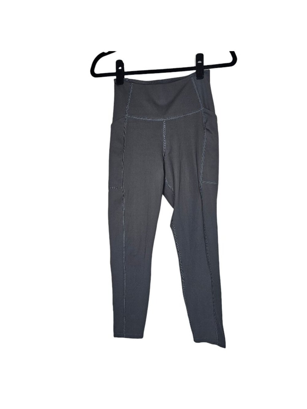 Girlfriend Collective S Grey Compression Pocket Leggings Gym Yoga Athletic 4024